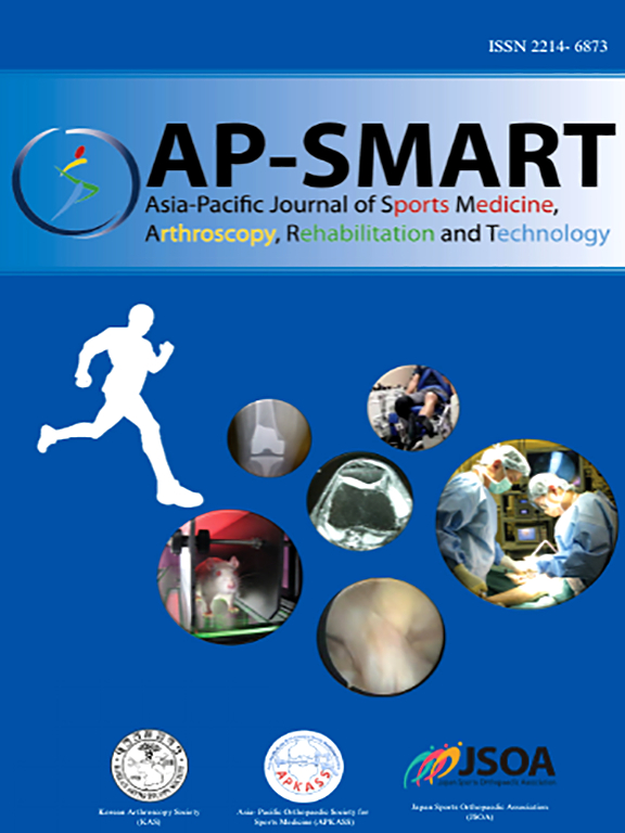 Go to journal home page - Asia-Pacific Journal of Sports Medicine, Arthroscopy, Rehabilitation and Technology Open access
